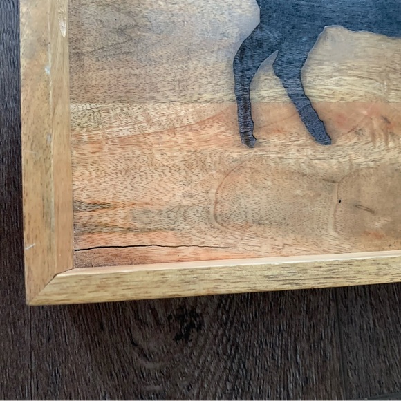 Wooden Tray with Deer Design - Picture 5 of 12